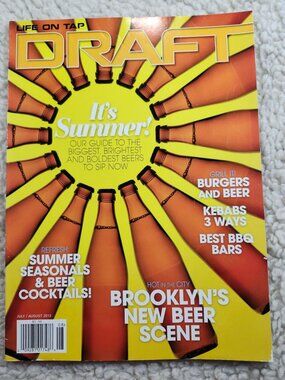 Draft Magazine July August 2013 Summer Brooklyn New Beer Scene Burgers and Beer